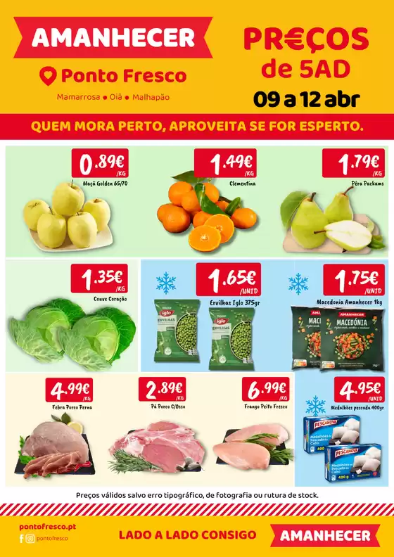 Catálogo Ponto Fresco em Sintra | Folheto Preços de 5ª a domingo | 2026-04-09T00:00:00.000Z - 2026-04-12T00:00:00.000Z