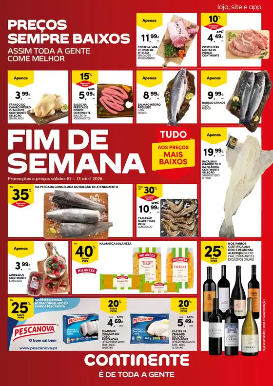 Catálogo Continente Bom dia | Folheto Fim de Semanal | 2026-04-10T00:00:00.000Z - 2026-04-13T00:00:00.000Z