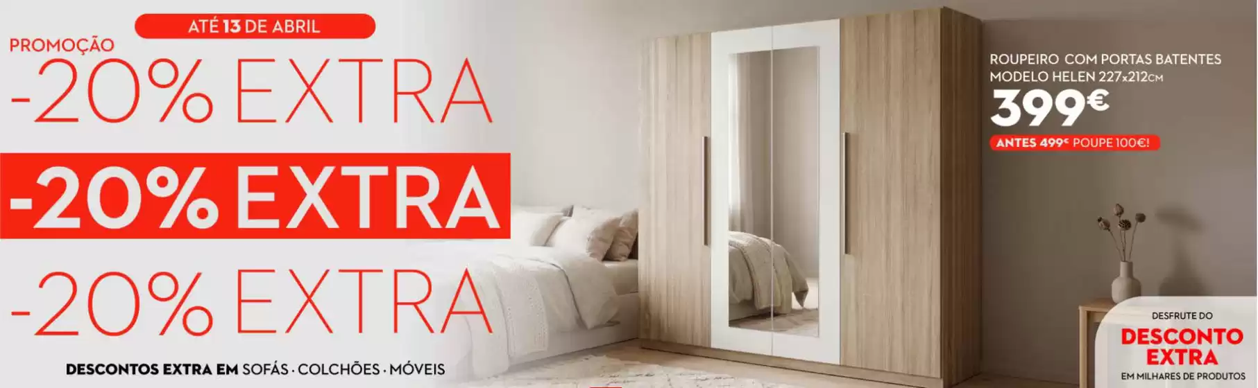 Catálogo Conforama | -20% extra | 2026-04-10T00:00:00.000Z - 2026-04-13T00:00:00.000Z