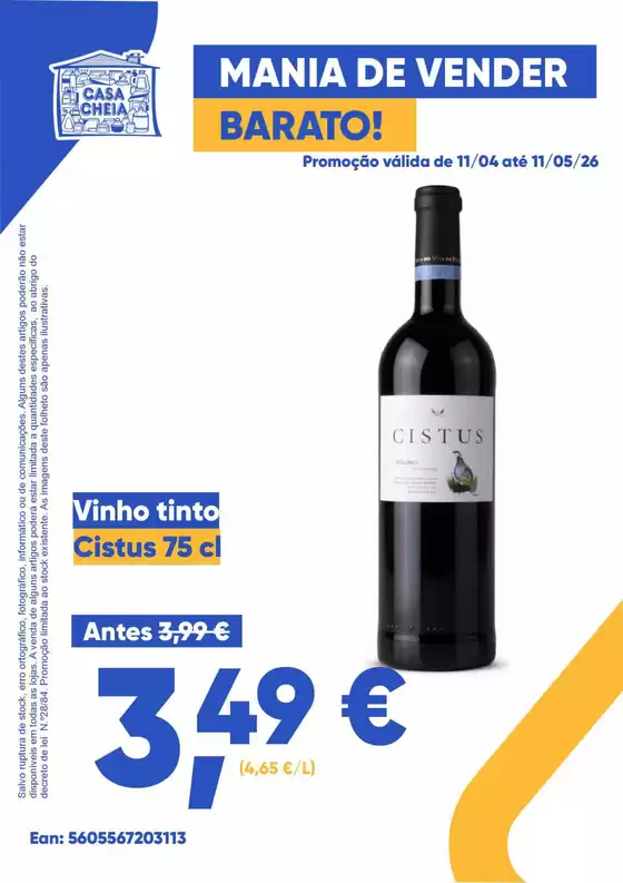 Catálogo Casa Cheia em Forte da Casa | Ofertas e promoções atuais | 2026-04-11T00:00:00.000Z - 2026-05-11T00:00:00.000Z