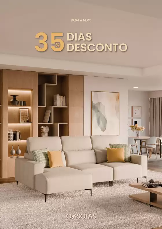 Catálogo OKsofás em Botão | Folheto 35 dias 35 desconto | 2026-04-15T00:00:00.000Z - 2026-05-14T00:00:00.000Z