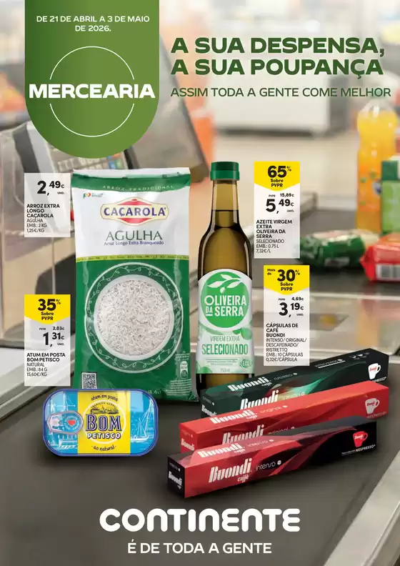 Catálogo Continente | Mercearia: A sua despensa, a sua poupança | 2026-04-21T00:00:00.000Z - 2026-05-03T00:00:00.000Z