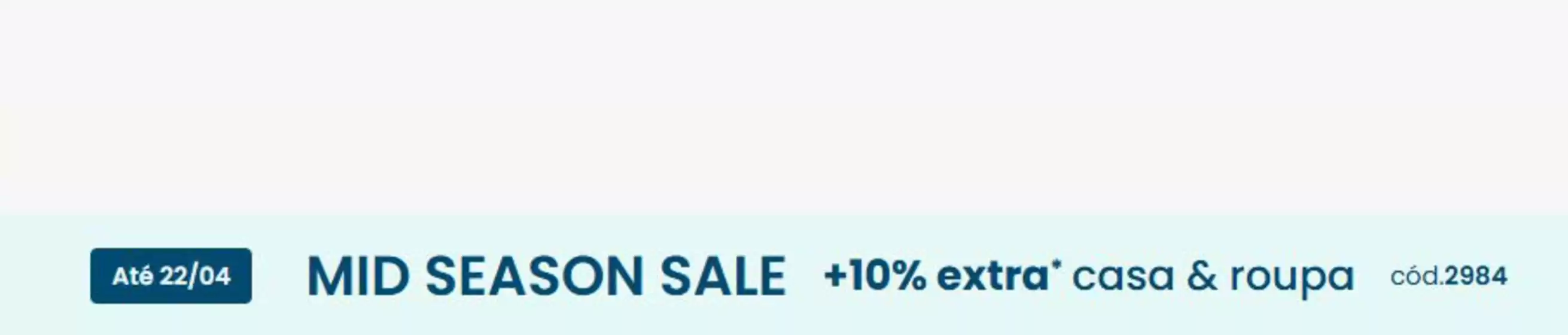 Catálogo La Redoute em Sul | Mid season sale | 2026-04-21T00:00:00.000Z - 2026-04-22T00:00:00.000Z