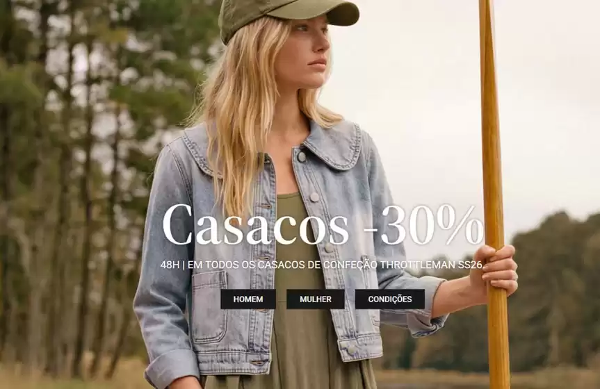 Catálogo Throttleman em Sul | Casacos -30% | 2026-04-21T00:00:00.000Z - 2026-04-22T00:00:00.000Z