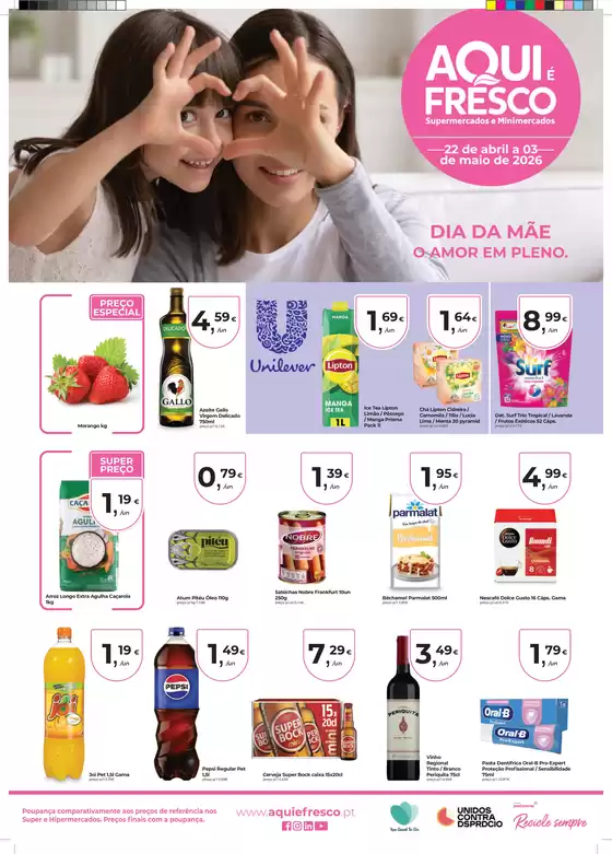 Catálogo Aqui é Fresco em Nevogilde (Porto) | Folheto Dia da Mãe | 2026-04-22T00:00:00.000Z - 2026-05-03T00:00:00.000Z