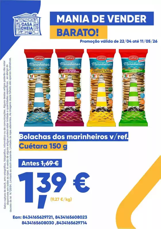 Catálogo Casa Cheia em Bragança | Cuétara | 2026-04-23T00:00:00.000Z - 2026-05-11T00:00:00.000Z