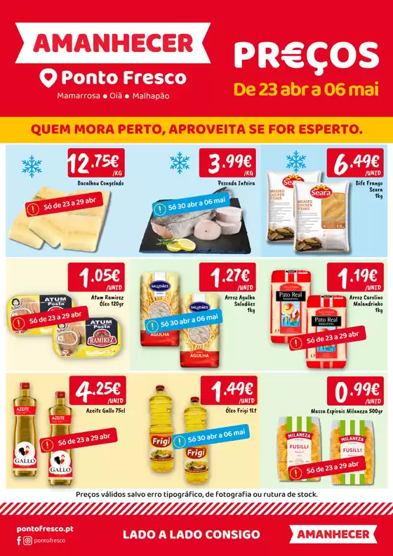 Catálogo Ponto Fresco em Bragança | Folheto Ponto Fresco | 2026-04-23T00:00:00.000Z - 2026-05-06T00:00:00.000Z