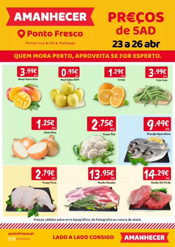 Catálogo Ponto Fresco em Bragança | Folheto Preços de 5ª a domingo | 2026-04-23T00:00:00.000Z - 2026-04-26T00:00:00.000Z