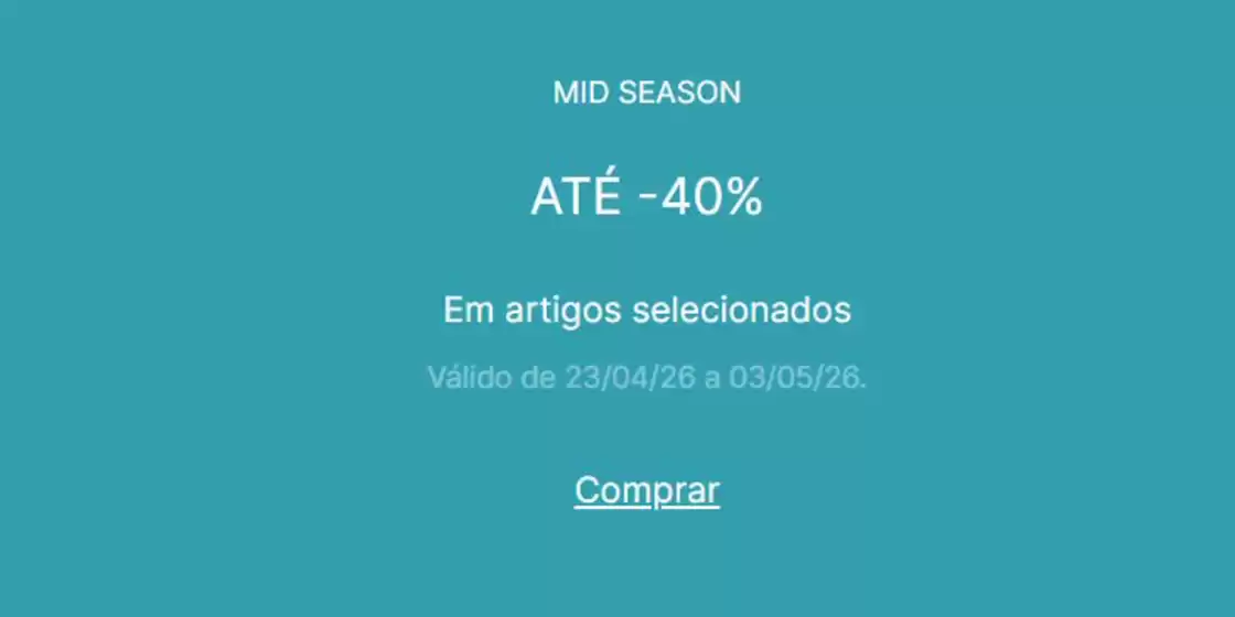 Catálogo Salsa em Ovar | Mid season Até -40% | 2026-04-23T00:00:00.000Z - 2026-05-03T00:00:00.000Z