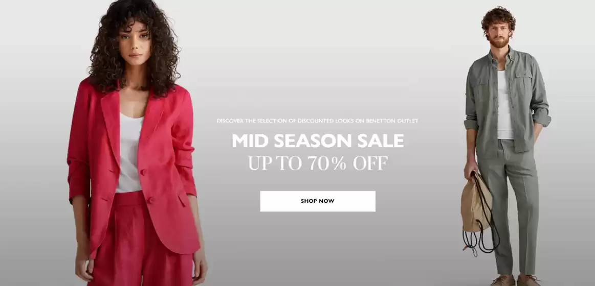 Catálogo United Colors of Benetton | Up to 70% Off | 2026-04-23T00:00:00.000Z - 2026-05-07T00:00:00.000Z