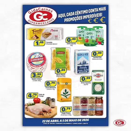 Catálogo GidaCarnes Supermercados em Santa Marta | Ótima oferta para todos os clientes | 2026-04-22T00:00:00.000Z - 2026-05-05T00:00:00.000Z