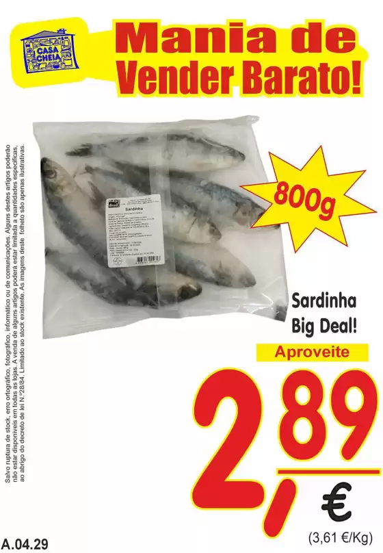 Catálogo Casa Cheia | Sardinha Big Deal! | 2026-04-24T00:00:00.000Z - 2026-04-29T00:00:00.000Z