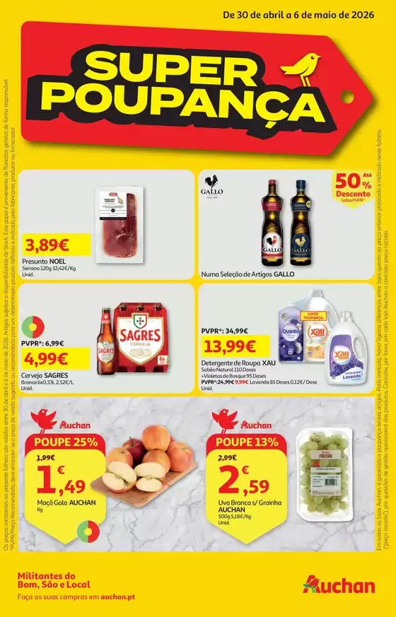 Catálogo Auchan em Baixa da Banheira | Super Poupança | 2026-04-30T00:00:00.000Z - 2026-05-06T00:00:00.000Z