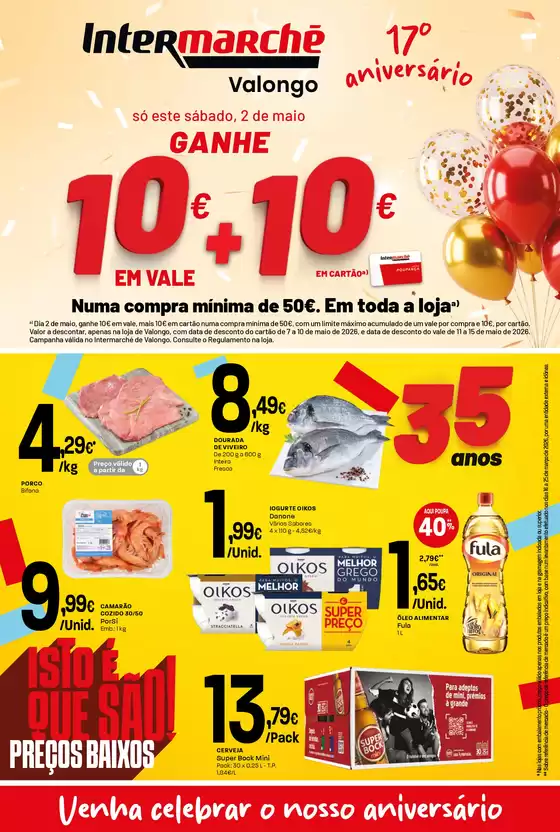 Catálogo Intermarché em Valongo | Isto é que são preços BAIXOS! | 2026-04-30T00:00:00.000Z - 2026-05-06T00:00:00.000Z