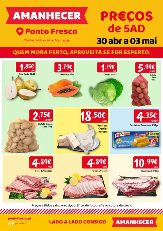 Catálogo Ponto Fresco | Folheto Preços de 5ª a domingo | 2026-04-30T00:00:00.000Z - 2026-05-03T00:00:00.000Z