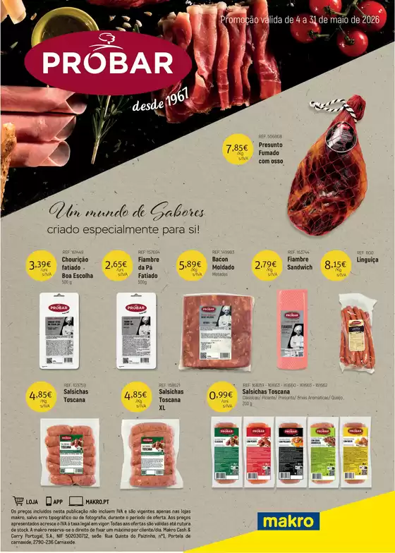 Catálogo Makro em Covilhã | Monofolha Probar | 2026-04-04T00:00:00.000Z - 2026-05-31T00:00:00.000Z