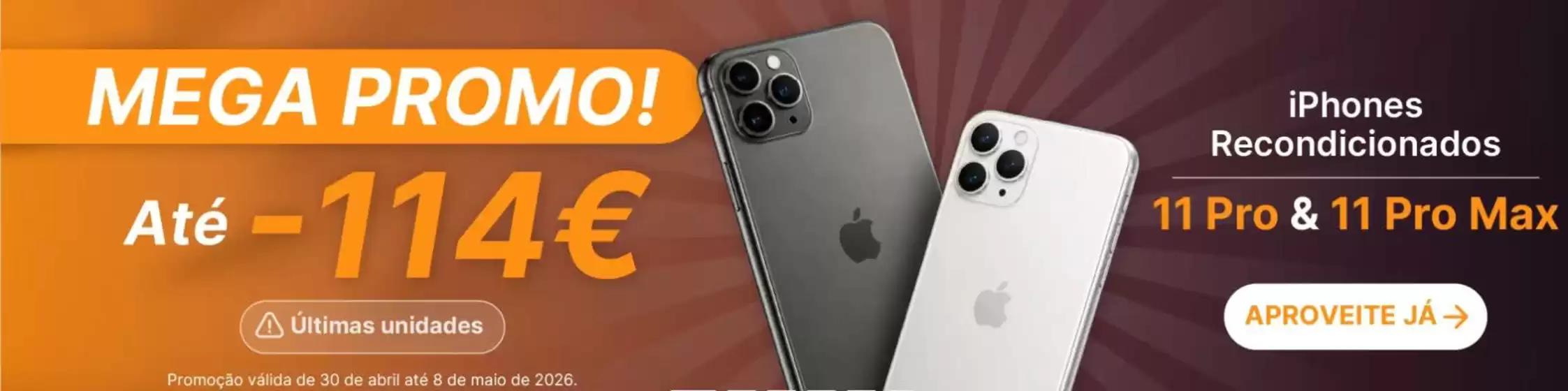 Catálogo iServices | Até -114€ | 2026-05-05T00:00:00.000Z - 2026-05-08T00:00:00.000Z