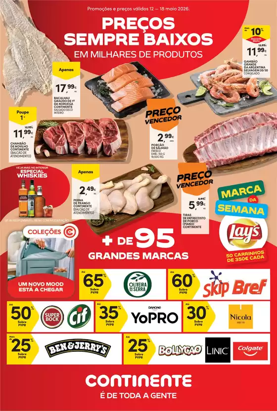 Catálogo Continente em Aveleda (Lousada) | Semanal: Preços sempre baixos | 2026-05-12T00:00:00.000Z - 2026-05-18T00:00:00.000Z