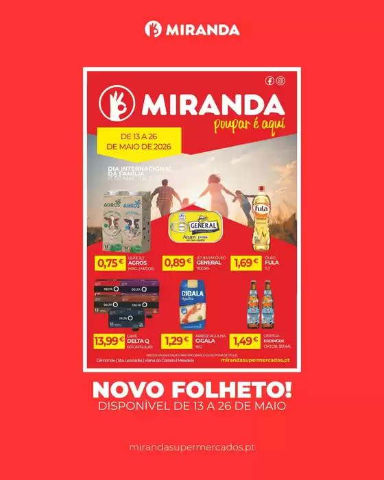 Catálogo Miranda Supermercados em Coimbra | Folheto Miranda Supermercados | 2026-05-13T00:00:00.000Z - 2026-05-26T00:00:00.000Z