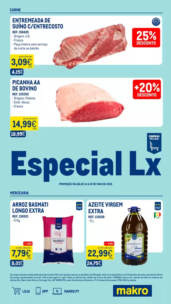 Catálogo Makro | Especial Lx Semana 20 - Exclusivo Loja Alfragide | 2026-05-14T00:00:00.000Z - 2026-05-20T00:00:00.000Z