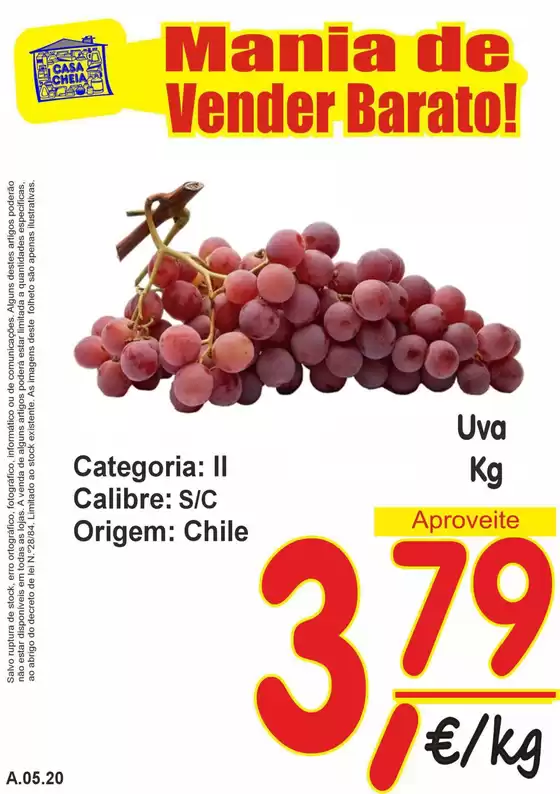 Catálogo Casa Cheia em Vitorino dos Piães | Uva | 2026-05-15T00:00:00.000Z - 2026-05-20T00:00:00.000Z