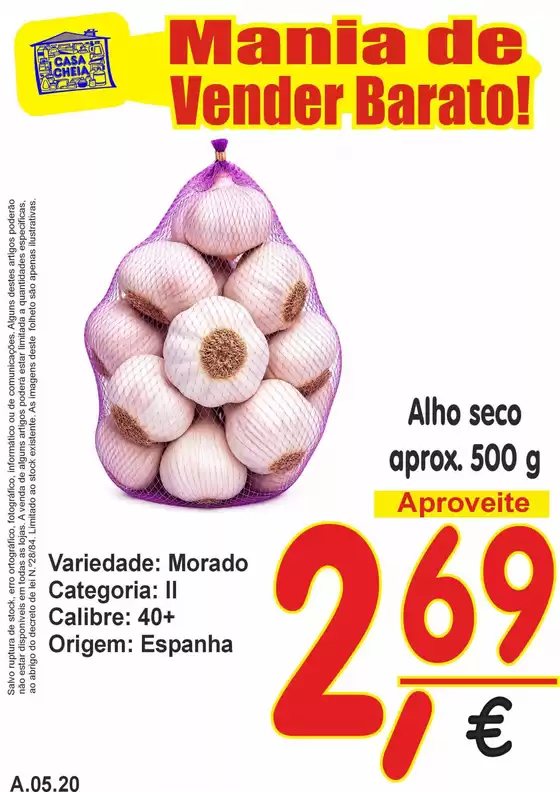 Catálogo Casa Cheia em Vitorino dos Piães | Alho seco | 2026-05-15T00:00:00.000Z - 2026-05-20T00:00:00.000Z