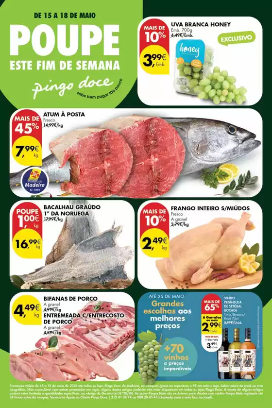 Catálogo Pingo Doce | Folheto Poupe Este Fim de Semana Madeira | 2026-05-15T00:00:00.000Z - 2026-05-25T00:00:00.000Z