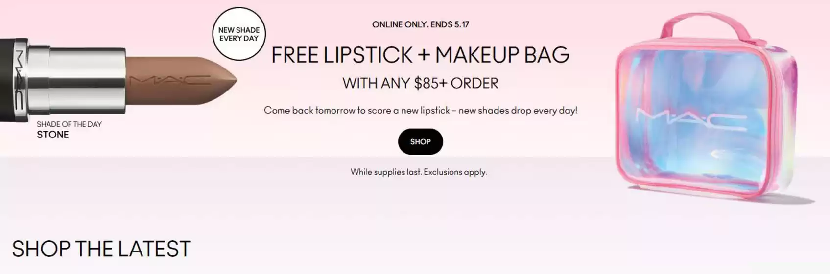 Catálogo MAC em Vitorino dos Piães | Free lipstick + makeup bag | 2026-05-15T00:00:00.000Z - 2026-05-17T00:00:00.000Z