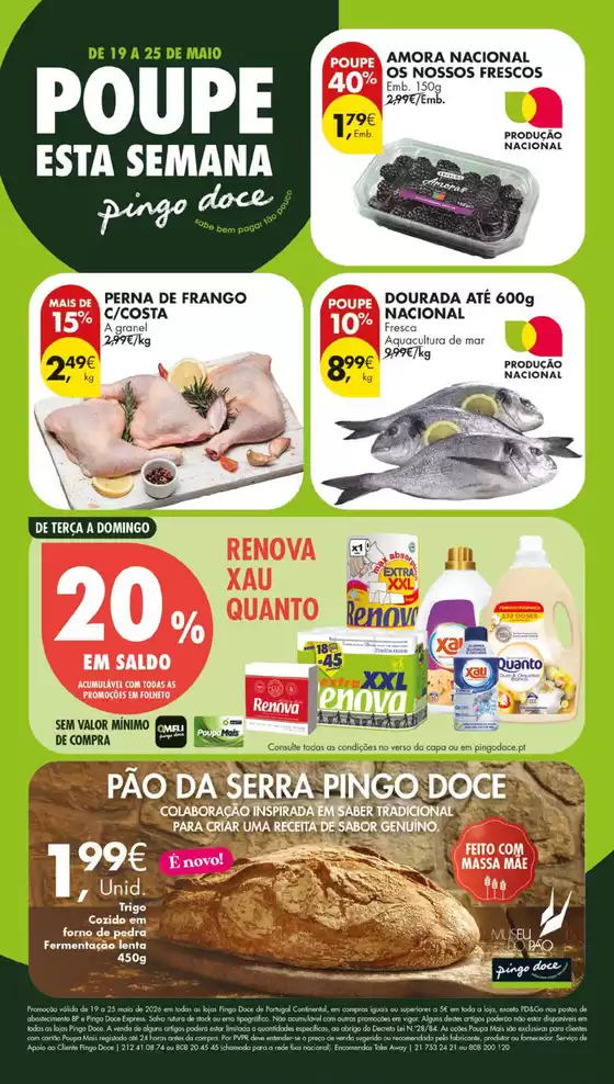 Catálogo Pingo Doce em Tomar | Folheto Poupe Esta Semana Lojas Grandes | 2026-05-19T00:00:00.000Z - 2026-05-25T00:00:00.000Z