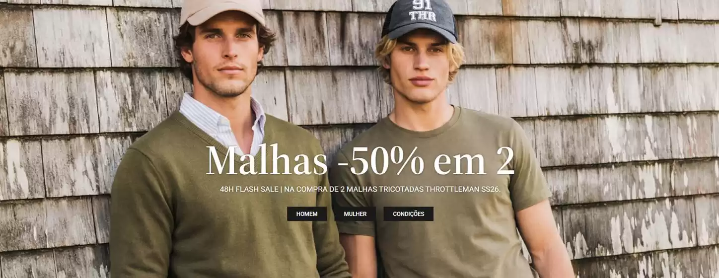 Catálogo Throttleman em Albufeira | Malhas -50% em 2 | 2026-05-19T00:00:00.000Z - 2026-05-20T00:00:00.000Z