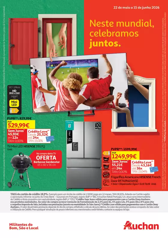 Catálogo Auchan em Comporta | Tecno Mundial | 2026-05-22T00:00:00.000Z - 2026-06-15T00:00:00.000Z