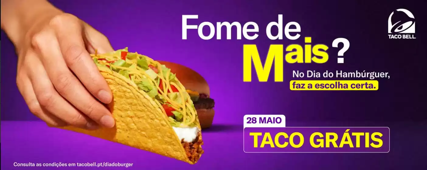 Catálogo Taco Bell | Taco grátis | 2026-05-21T00:00:00.000Z - 2026-05-28T00:00:00.000Z