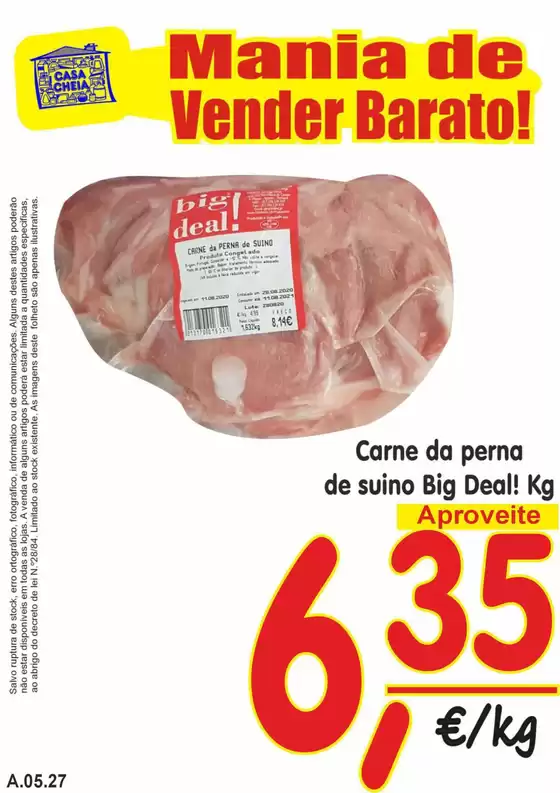 Catálogo Casa Cheia em Viana do Castelo | Melhores ofertas para todos os caçadores de pechinchas | 2026-05-22T00:00:00.000Z - 2026-05-27T00:00:00.000Z