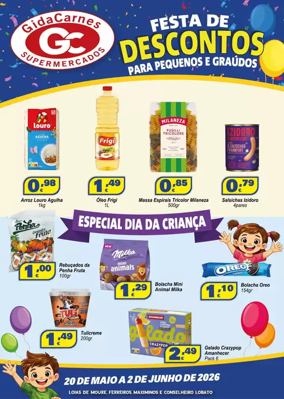 Catálogo GidaCarnes Supermercados em Nevogilde (Porto) | Folheto GidaCarnes Supermercados | 2026-05-22T00:00:00.000Z - 2026-06-02T00:00:00.000Z