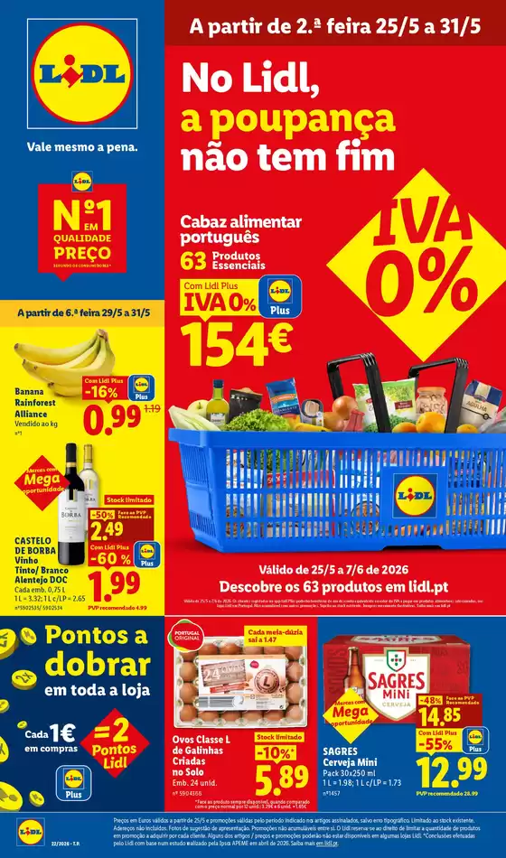 Catálogo Lidl em Viana do Castelo | A partir de 2505 | 2026-05-22T00:00:00.000Z - 2026-05-31T00:00:00.000Z