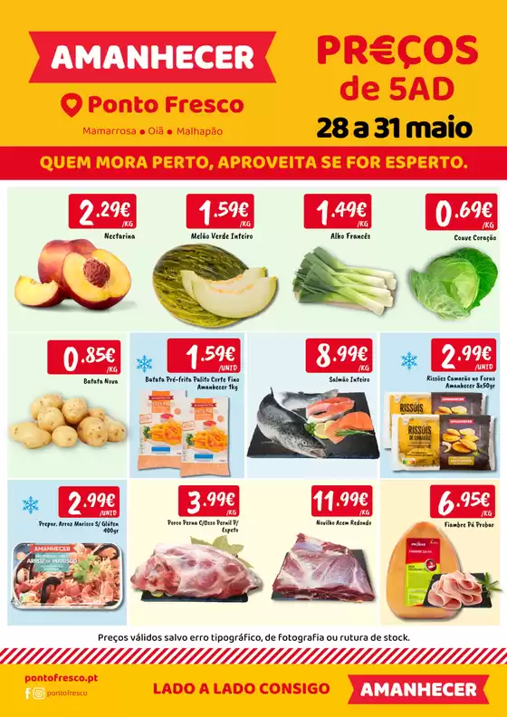 Catálogo Ponto Fresco em Braga | Folheto Preços de 5ª a domingo | 2026-05-28T00:00:00.000Z - 2026-05-31T00:00:00.000Z
