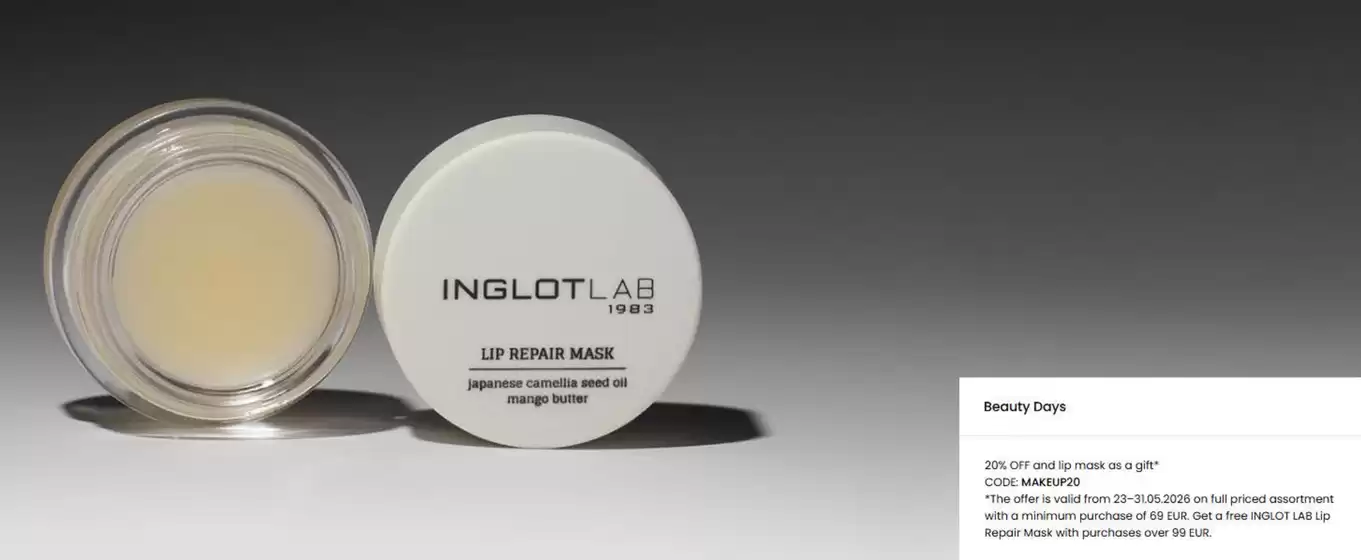 Catálogo Inglot em São João da Talha | Beauty Days | 2026-05-28T00:00:00.000Z - 2026-05-31T00:00:00.000Z