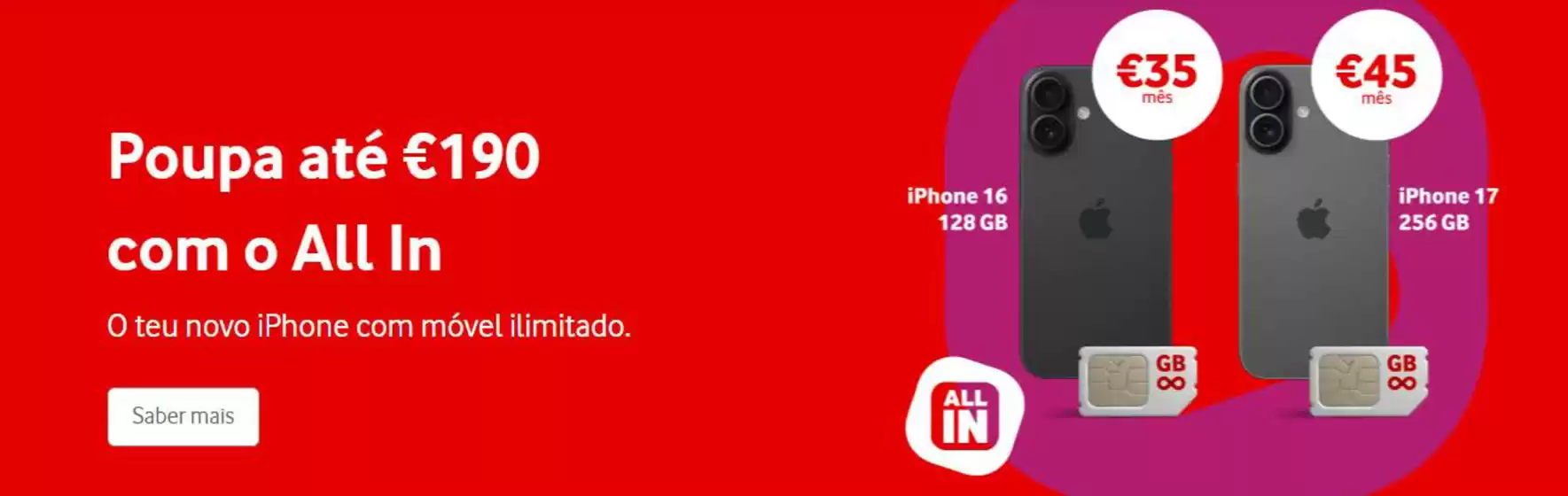 Catálogo Vodafone em Vairão | Promoções | 2026-06-01T00:00:00.000Z - 2026-06-15T00:00:00.000Z