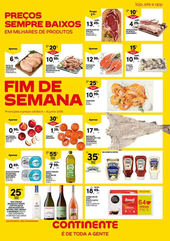 Catálogo Continente Bom dia em São Bartolomeu de Messines | Folheto Fim de Semanal | 2026-06-05T00:00:00.000Z - 2026-06-08T00:00:00.000Z