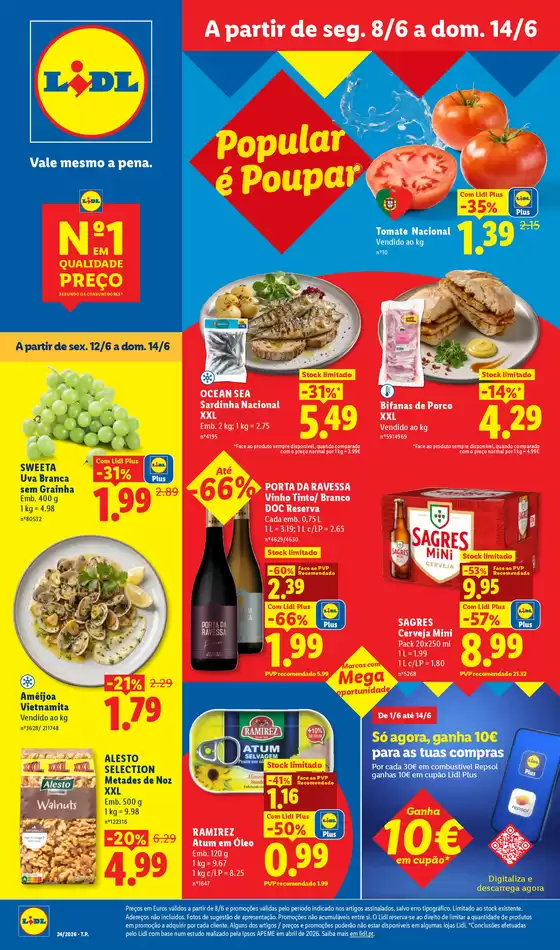 Catálogo Lidl em São Bartolomeu de Messines | A partir de 0806 | 2026-06-05T00:00:00.000Z - 2026-06-14T00:00:00.000Z