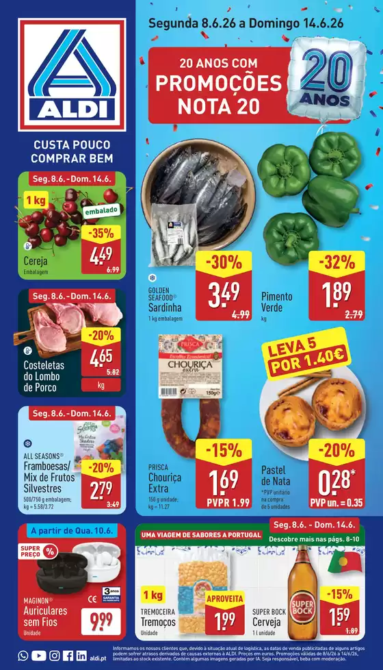 Catálogo Aldi em São Bartolomeu de Messines | Próxima Semana | 2026-06-05T00:00:00.000Z - 2026-06-14T00:00:00.000Z