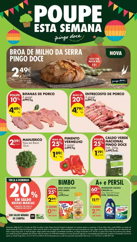 Catálogo Pingo Doce | Folheto Poupe Esta Semana Lojas Pequenas | 2026-06-09T00:00:00.000Z - 2026-06-15T00:00:00.000Z