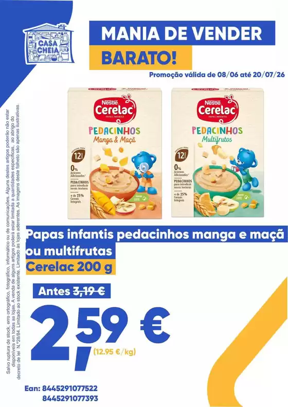 Catálogo Casa Cheia em Espargo | Cerelac | 2026-06-08T00:00:00.000Z - 2026-07-20T00:00:00.000Z