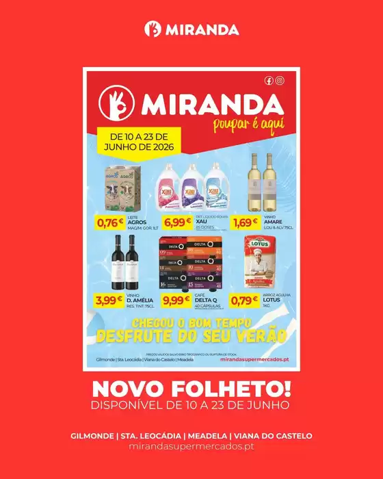 Catálogo Miranda Supermercados | Folheto Miranda Supermercados | 2026-06-10T00:00:00.000Z - 2026-06-23T00:00:00.000Z