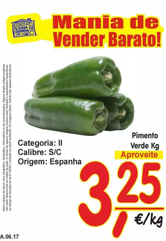 Catálogo Casa Cheia em Vila Chã de Ourique | Pimento Verde | 2026-06-12T00:00:00.000Z - 2026-06-17T00:00:00.000Z