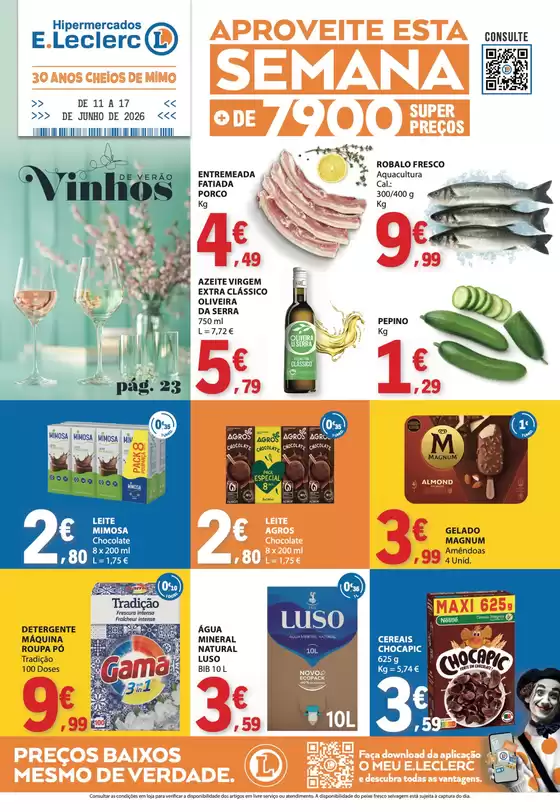 Catálogo E.Leclerc em Vila Chã de Ourique | Grandes descontos em produtos selecionados | 2026-06-12T00:00:00.000Z - 2026-06-17T00:00:00.000Z