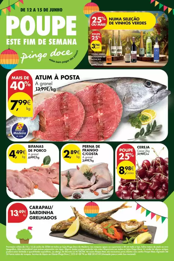 Catálogo Pingo Doce em Cova da Piedade | Folheto Poupe Este Fim de Semana Madeira | 2026-06-12T00:00:00.000Z - 2026-06-15T00:00:00.000Z