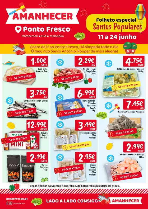 Catálogo Ponto Fresco em Vila Chã de Ourique | Folheto Ponto Fresco | 2026-06-12T00:00:00.000Z - 2026-06-24T00:00:00.000Z