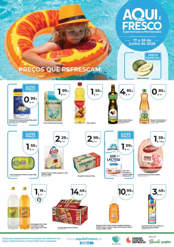 Catálogo Aqui é Fresco | Folheto n12 Jun Precos que Refrescam | 2026-06-18T00:00:00.000Z - 2026-06-28T00:00:00.000Z