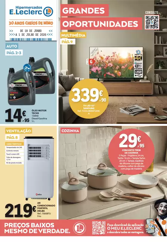 Catálogo E.Leclerc | Ofertas especiais atrativas para todos | 2026-06-18T00:00:00.000Z - 2026-07-01T00:00:00.000Z